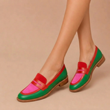 NYLA | MOCASSINS CONTRASTÉS
