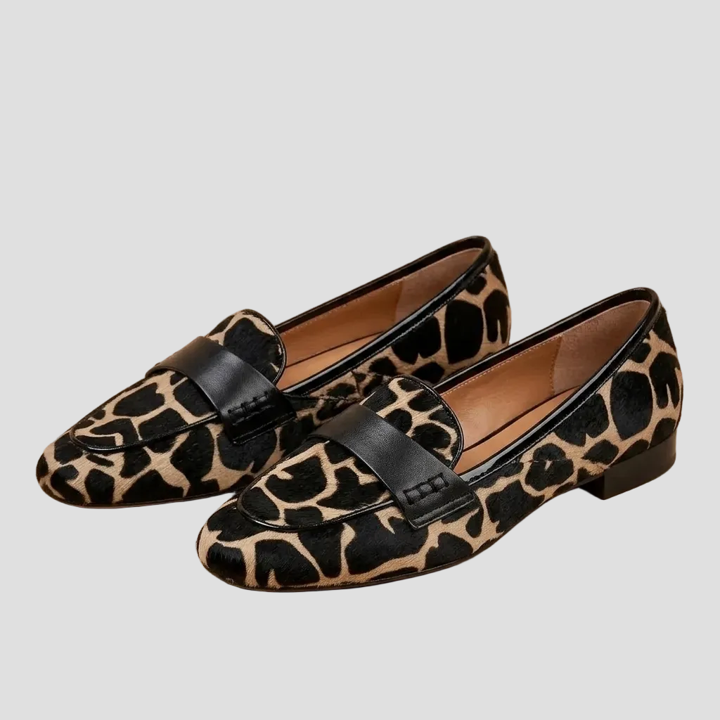 HÉLÈNE | MOCASSINS LÉOPARD