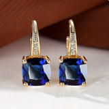 Boucles d'Oreilles Mystique Saphir Pierre Créole