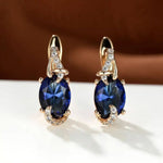 Boucles d'Oreilles Royal Minuit Goutte