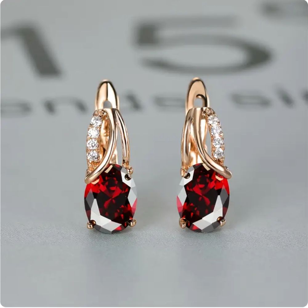 Boucles d'Oreilles Veressa Ruberine