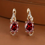 Boucles d'Oreilles Cramoisi Crépuscule Goutte