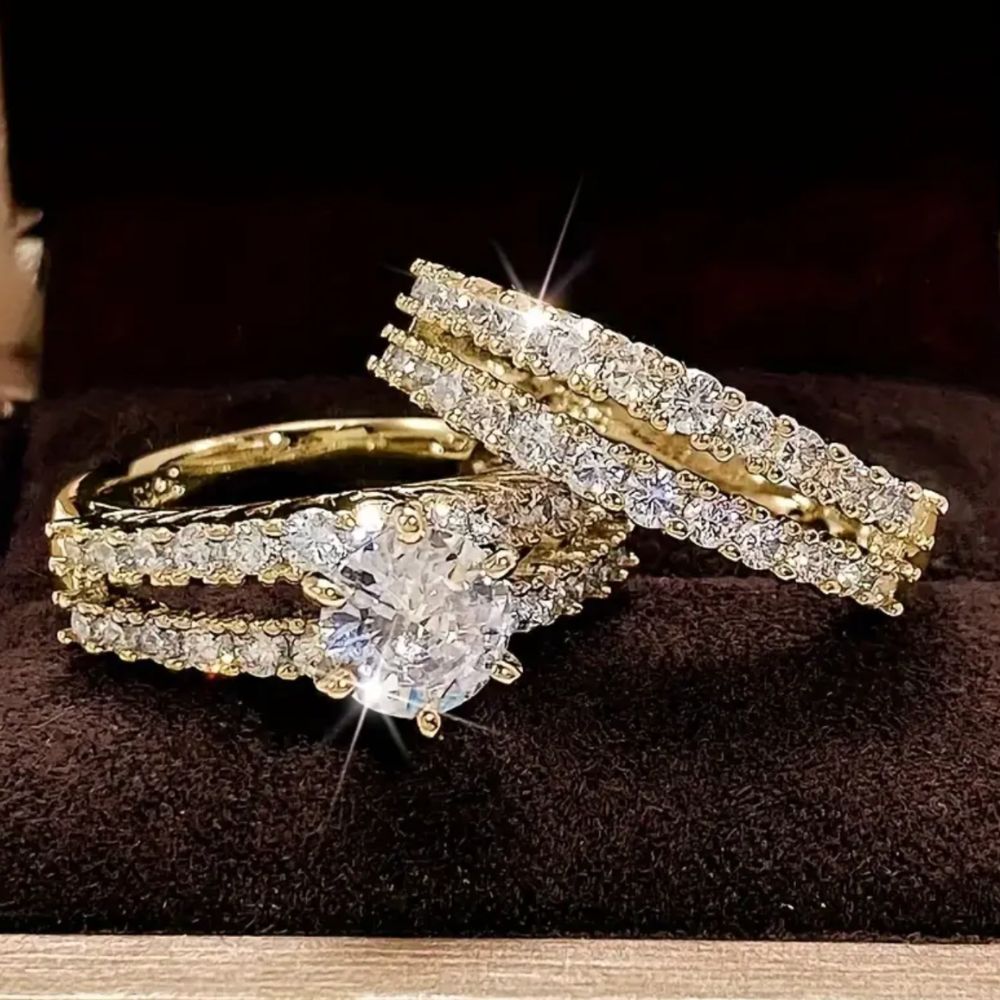 ENSEMBLE ÉTERNEL ÉCLAT DIAMANT BAGUE