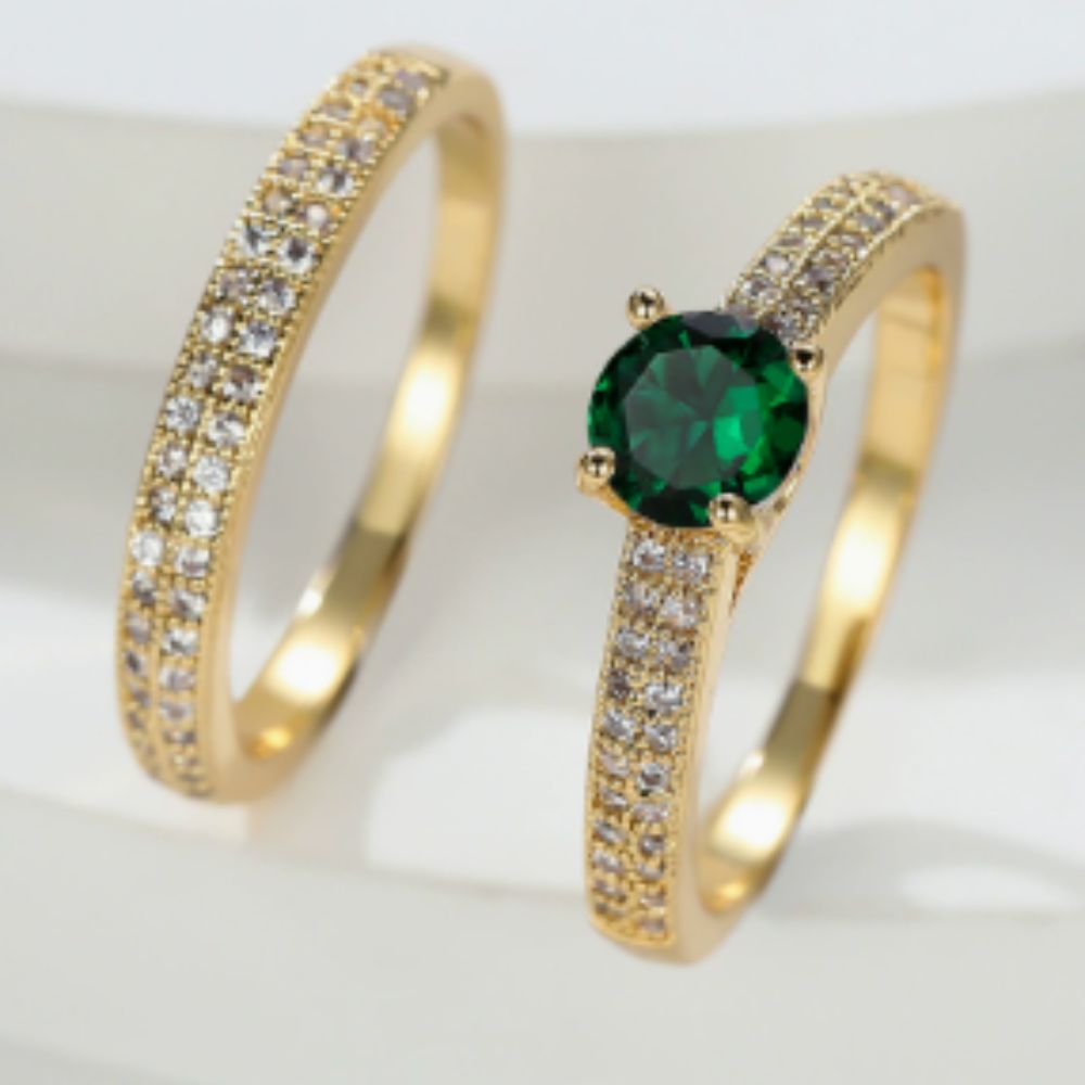 Ensemble Serena Émeraude Duo Bague