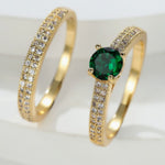 ENSEMBLE SERENA ÉMERAUDE DUO BAGUE