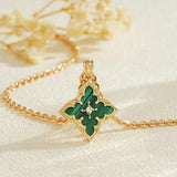 Collier Émeraude Pendentif