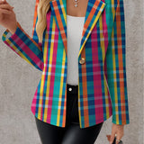 Eleonora™ | Blazer a Quadri Arcobaleno