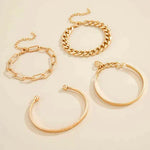Elan Mercer Bracelet Set | White Gold