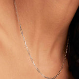 Archen Elegant Chain Necklace | White Gold