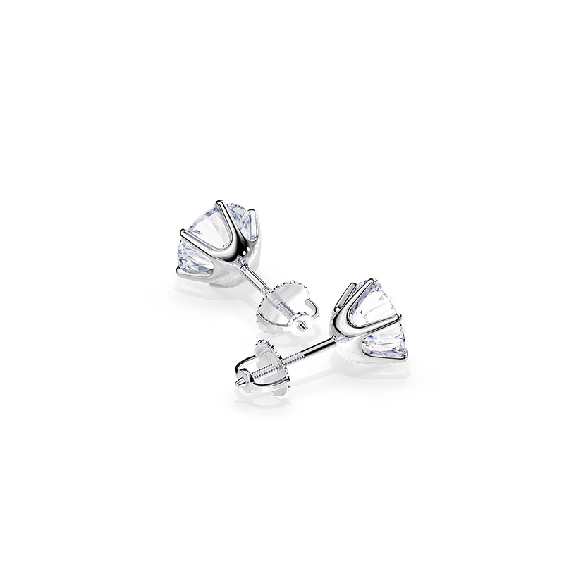 BOUCLES D'OREILLES | OR BLANC