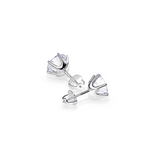 BOUCLES D'OREILLES | OR BLANC