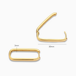 Large Icon Hoops - Gold