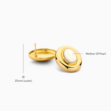 Giselle Pearl Earrings | Gold