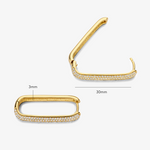 Gigi Sparkling Hoops | Gold