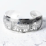 Silver Boho Cuff Bracelet