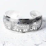 Silver Boho Cuff Bracelet