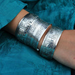 Silver Boho Cuff Bracelet