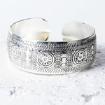 Silver Boho Cuff Bracelet