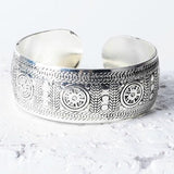 Silver Boho Cuff Bracelet