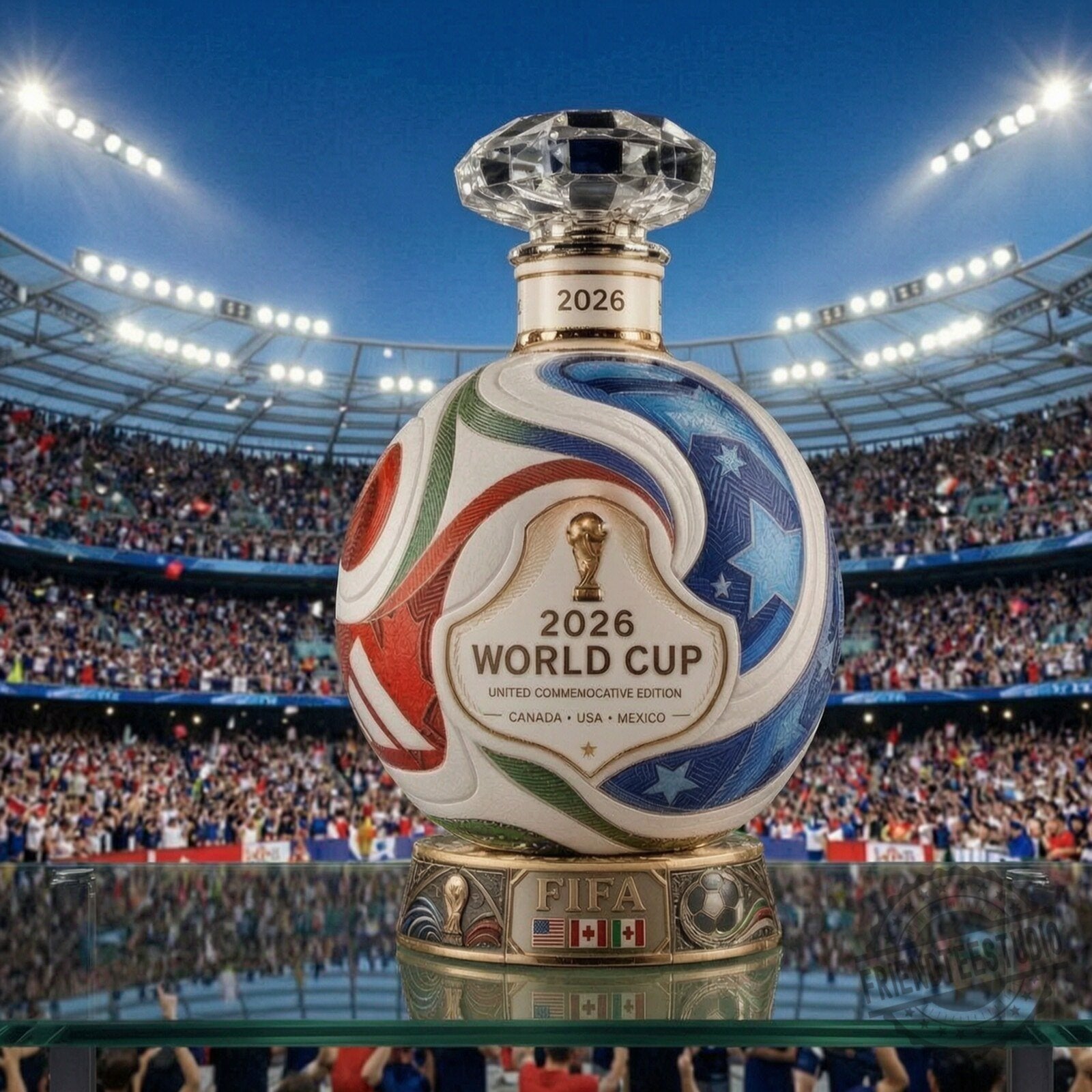 Trionda World Cup 2026 Gift For Fan Bottle Decanter