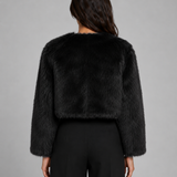 MURIEL | VESTE EN FAUSSE FOURRURE COURTE