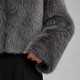 MURIEL | VESTE EN FAUSSE FOURRURE COURTE