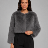 MURIEL | VESTE EN FAUSSE FOURRURE COURTE