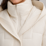 VÉRONIQUE | PARKA LONGUE À CAPUCHE CEINTURÉE