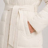 VÉRONIQUE | PARKA LONGUE À CAPUCHE CEINTURÉE