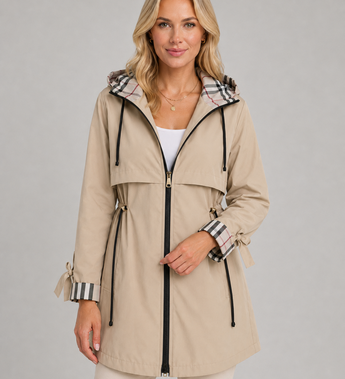 CLAUDINE | TRENCH À CAPUCHE