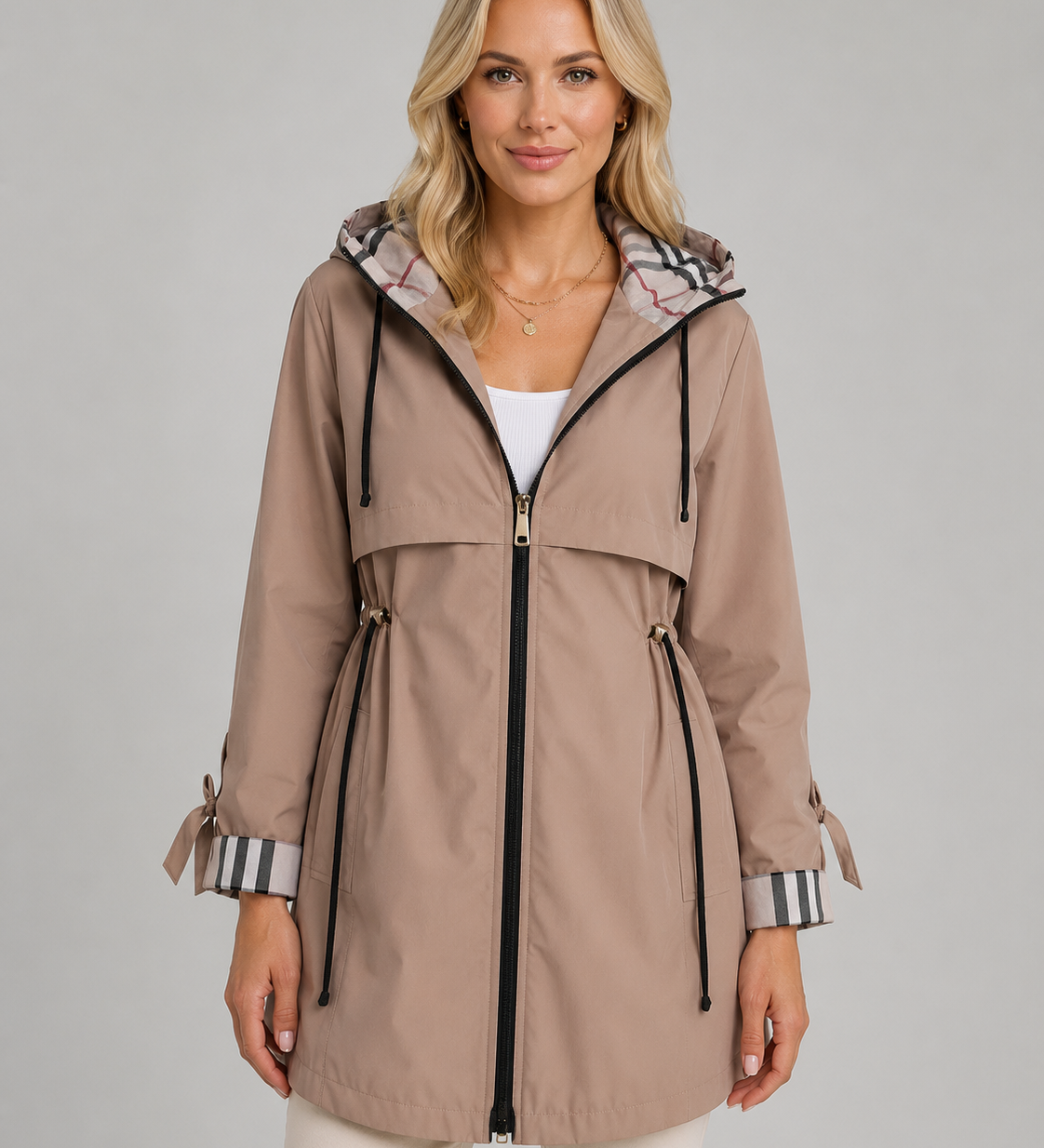 CLAUDINE | TRENCH À CAPUCHE