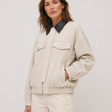 ÉLODIE | VESTE EN SIMILICUIR COURTE