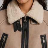 YASMINE | VESTE EN SIMILICUIR COURTE