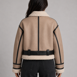 YASMINE | VESTE EN SIMILICUIR COURTE