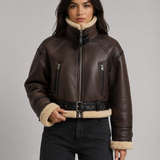 YASMINE | VESTE EN SIMILICUIR COURTE