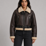 YASMINE | VESTE EN SIMILICUIR COURTE