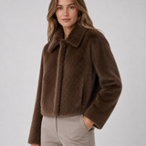 VIRGINIE | VESTE EN FAUSSE FOURRURE COURTE