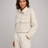 MARION | VESTE EN SIMILICUIR COURTE