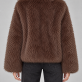RACHEL | VESTE EN FAUSSE FOURRURE COURTE