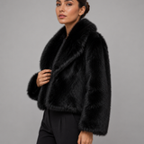 EMILIE | VESTE EN FAUSSE FOURRURE COURTE