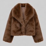 EMILIE | VESTE EN FAUSSE FOURRURE COURTE