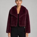 EMILIE | VESTE EN FAUSSE FOURRURE COURTE