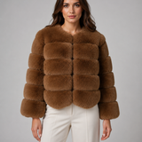 JOËLLE | VESTE EN FAUSSE FOURRURE COURTE