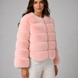 JOËLLE | VESTE EN FAUSSE FOURRURE COURTE