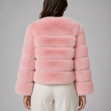 JOËLLE | VESTE EN FAUSSE FOURRURE COURTE