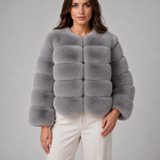 JOËLLE | VESTE EN FAUSSE FOURRURE COURTE