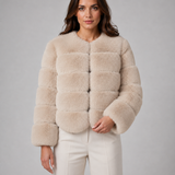 JOËLLE | VESTE EN FAUSSE FOURRURE COURTE