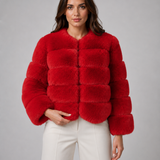 JOËLLE | VESTE EN FAUSSE FOURRURE COURTE