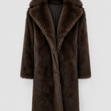 BÉNÉDICTE | MANTEAU EN FAUSSE FOURRURE LONG