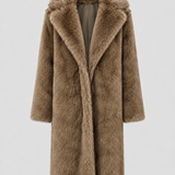BÉNÉDICTE | MANTEAU EN FAUSSE FOURRURE LONG